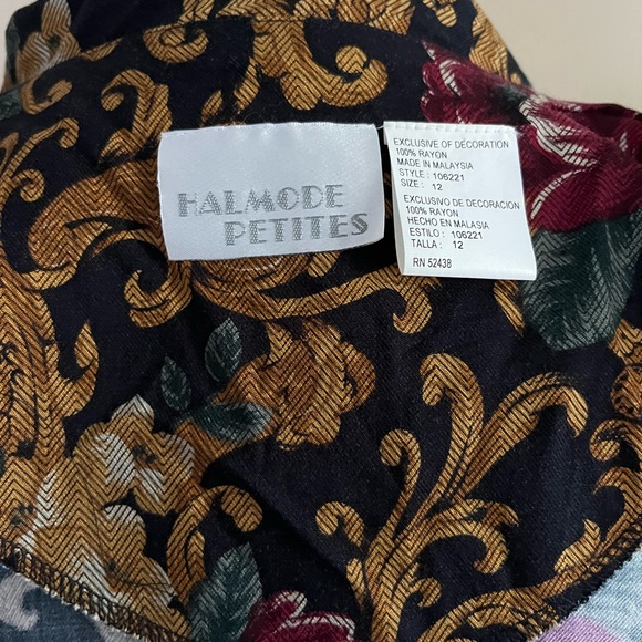 *VINTAGE* 90s cropped bomber jacket in gorgeous grannycore print - Picture 7 of 9